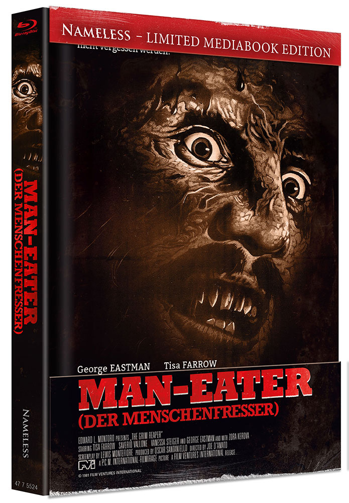 MAN-EATER - DER MENSCHENFRESSER (Blu-Ray) (2Discs) - Cover B - Mediabook - Limited 500 Edition