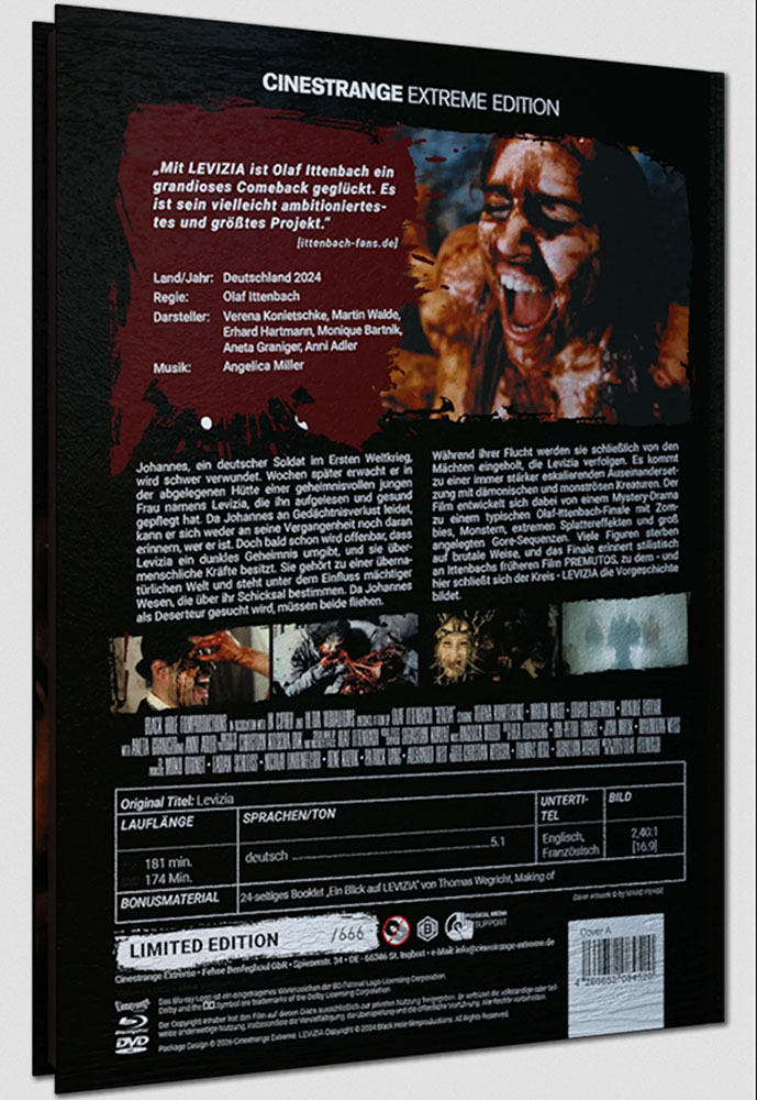 LEVIZIA (Blu-Ray+DVD) - Cover A - Mediabook - Limited 666 Edition