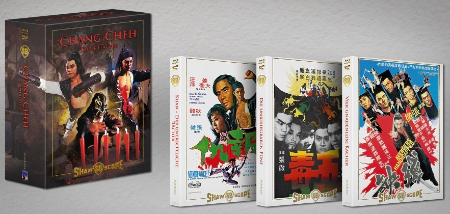 CHANG CHEH - TRIPLE FEATURE - 3 Mediabooks im Schuber (3Blu-Rays+3DVDs) - Limited 333 Edition