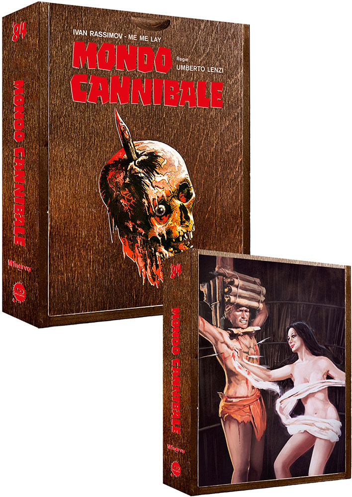 MONDO CANNIBALE (2Blu-Rays+2DVDs) - Cover B - Holzbox inkl. Mediabook - Limited 500 Jungle Wood Edition