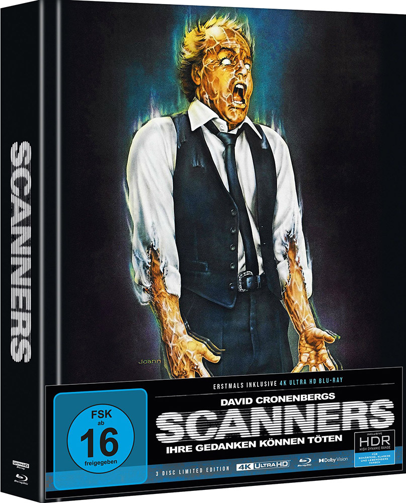 SCANNERS (4K UHD+2Blu-Rays) - Mediabook - Limited Edition