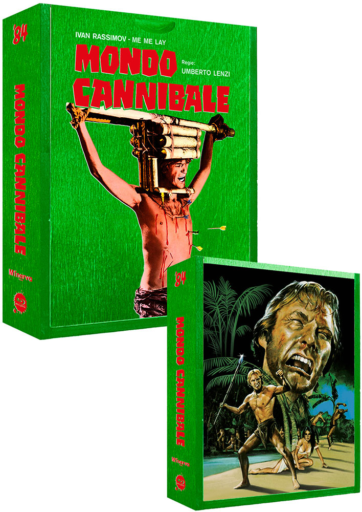 MONDO CANNIBALE (2Blu-Rays+2DVDs) - Cover A - Holzbox inkl. Mediabook - Limited 500 Jungle Wood Edition