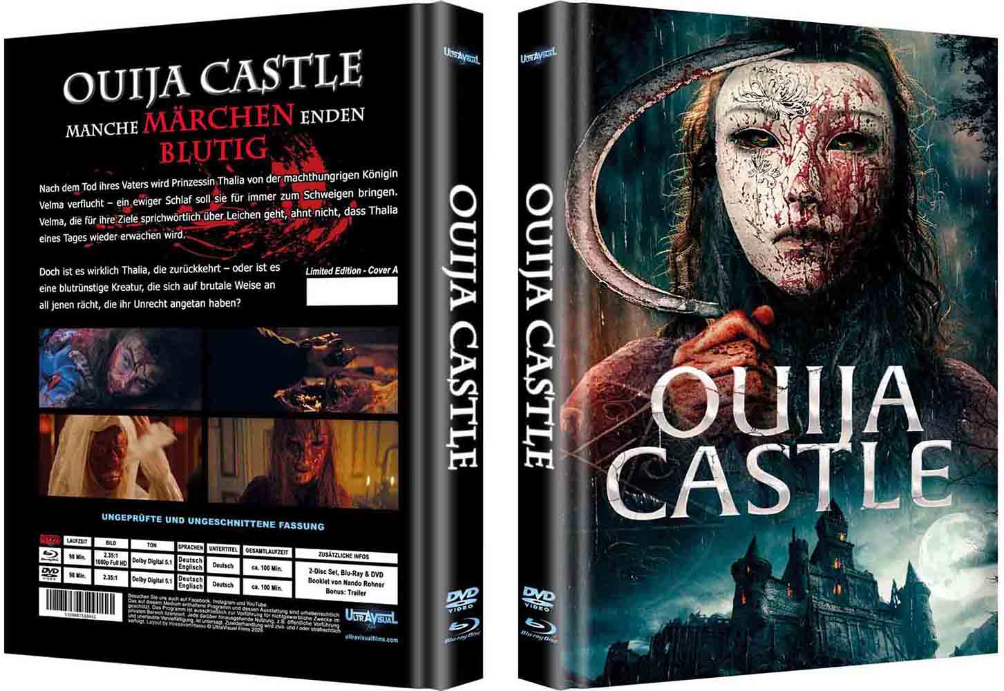 OUIJA CASTLE (Blu-Ray+DVD) - Cover A - Mediabook - Limited 100 Edition - Uncut