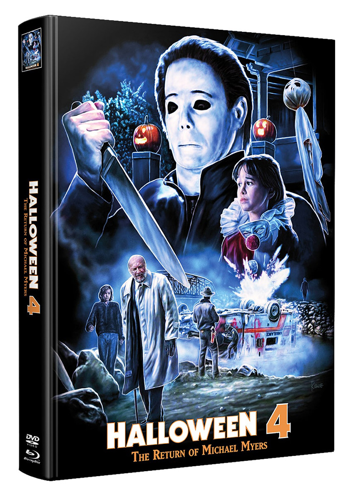 HALLOWEEN 4 (Blu-Ray) (2Discs) - Mediabook (Wattiert) - Limited 188 Edition