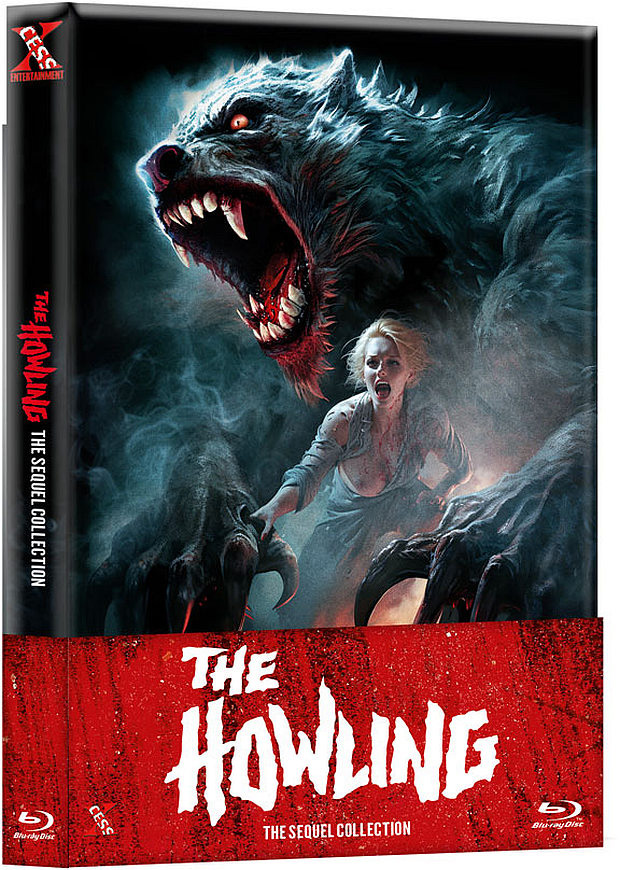 HOWLING - THE SEQUEL COLLECTION (Blu-Ray) (4Discs) - Mediabook (Wattiert) - Limited 333 Edition
