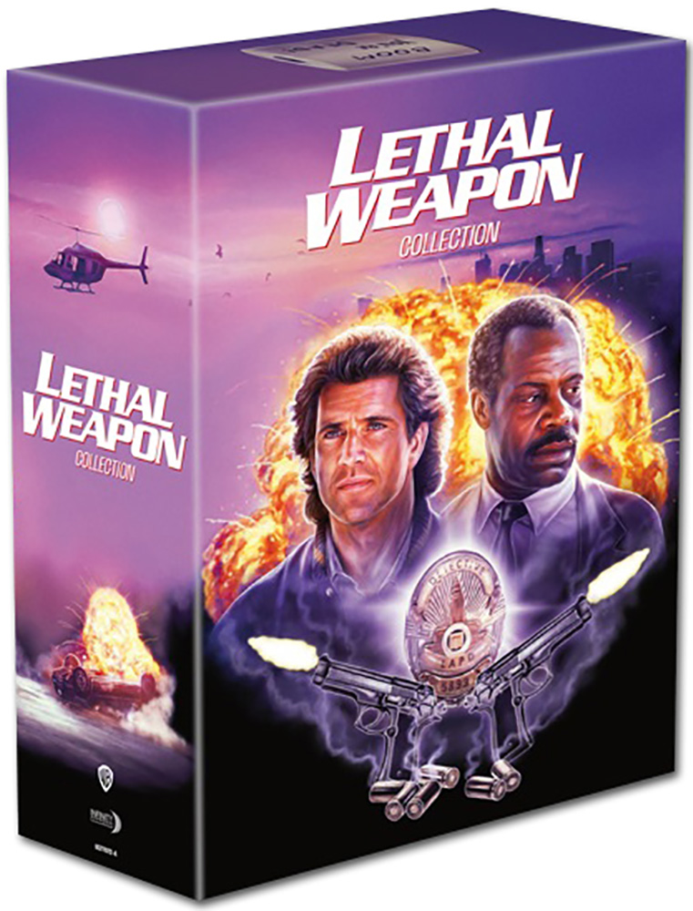 LETHAL WEAPON 1-4 COLLECTION (5Blu-Rays+3DVDs) - Cover A - Mediabook - Limited 666 Edition im Schuber