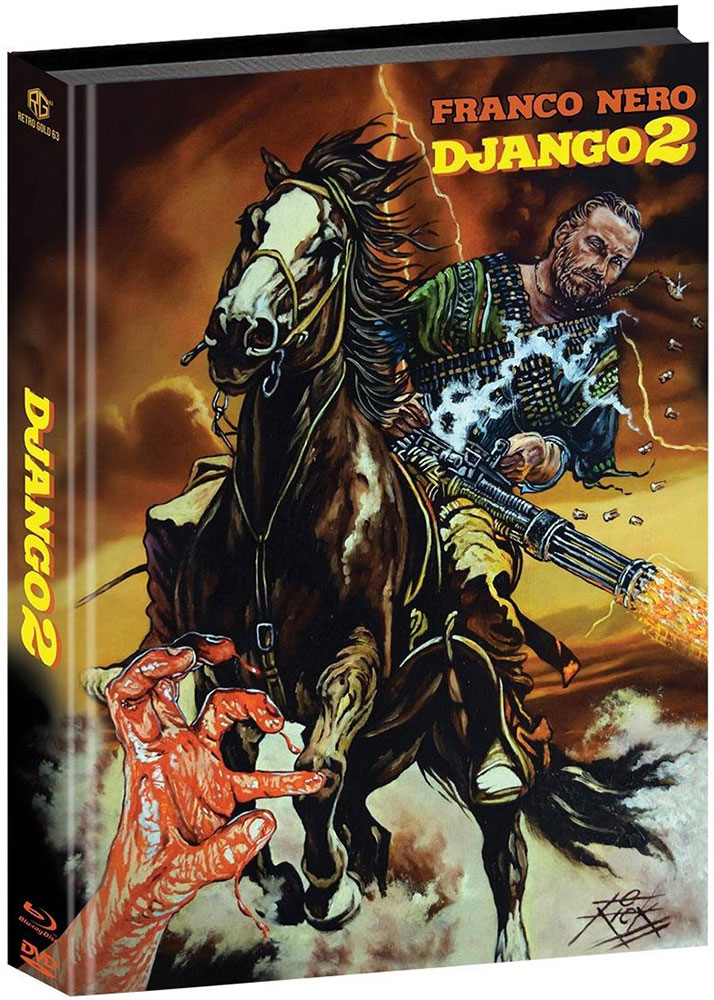 DJANGO 2 - DJANGOS RÜCKKEHR (Blu-Ray+DVD) - Mediabook (Wattiert) - Limited 444 Edition