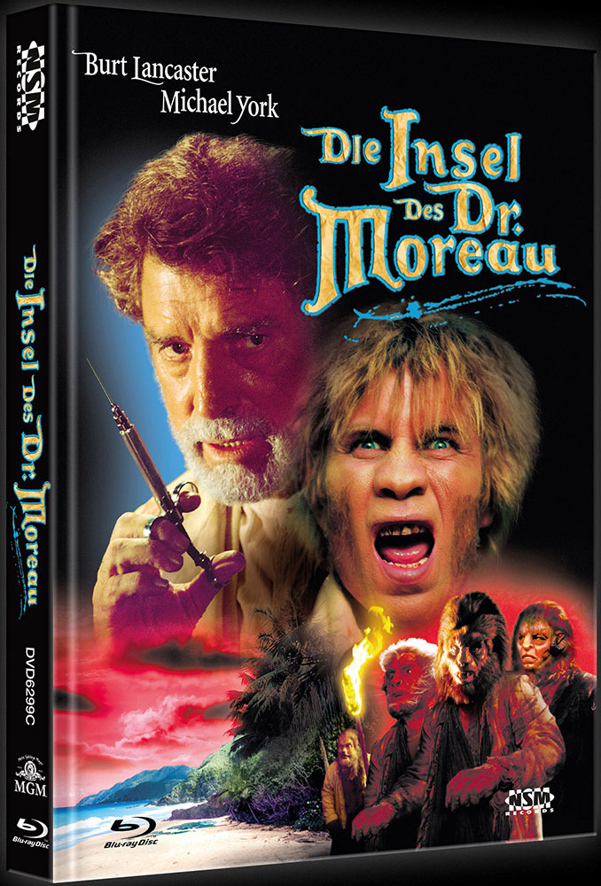 INSEL DES DR. MOREAU, DIE (Blu-Ray+DVD) - Cover C - Mediabook - B-Ware ohne Limitierungsnummer!