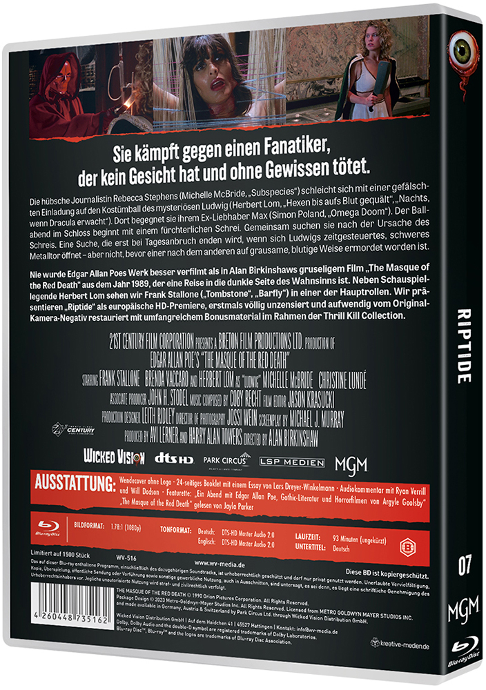RIPTIDE (Blu-Ray) - Limited 1500 Edition - Thrill Kill Collection #07 - Scanavo-Box