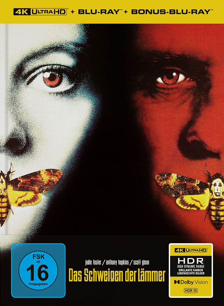 SCHWEIGEN DER LÄMMER, DAS (4K UHD+2Blu-Rays) - Cover B - Mediabook - Limited Edition