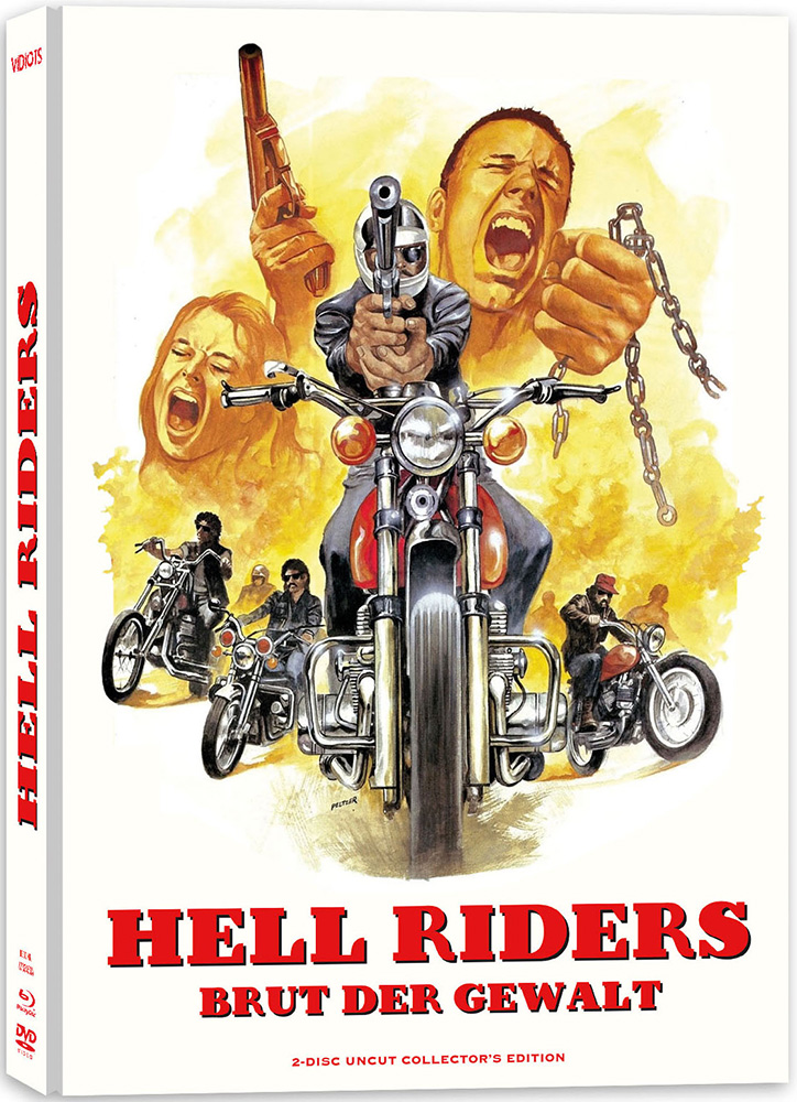 HELL RIDERS - BRUT DER GEWALT (Blu-Ray+DVD) - Cover B - Mediabook - Limited 111 Edition - Uncut