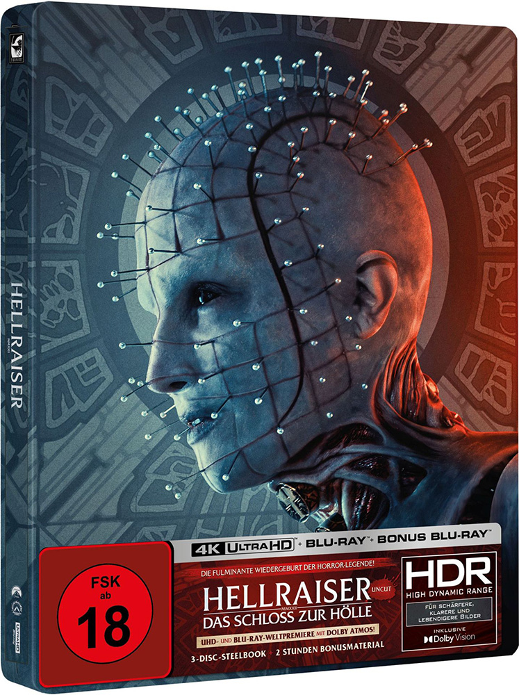 HELLRAISER - DAS SCHLOSS ZUR HÖLLE (4K UHD+2Blu-Rays) - SteelBook - Limited Edition