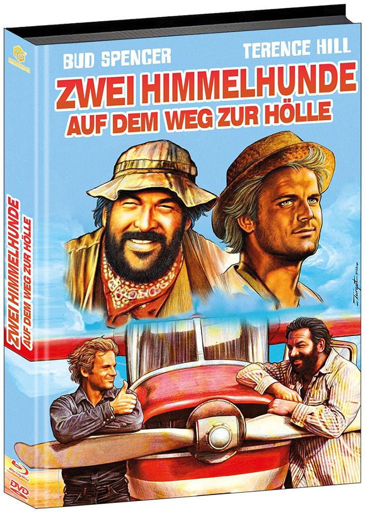 ZWEI HIMMELHUNDE AUF DEM WEG ZUR HÖLLE (Blu-Ray+DVD) - Cover B - Mediabook (Wattiert) - Limited 363 Edition