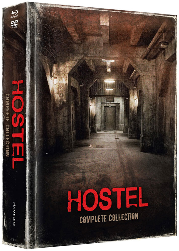 HOSTEL 1-3 (Blu-Ray+DVD) (8Discs) - Cover A - Mediabook (Wattiert) - Limited 750 Edition