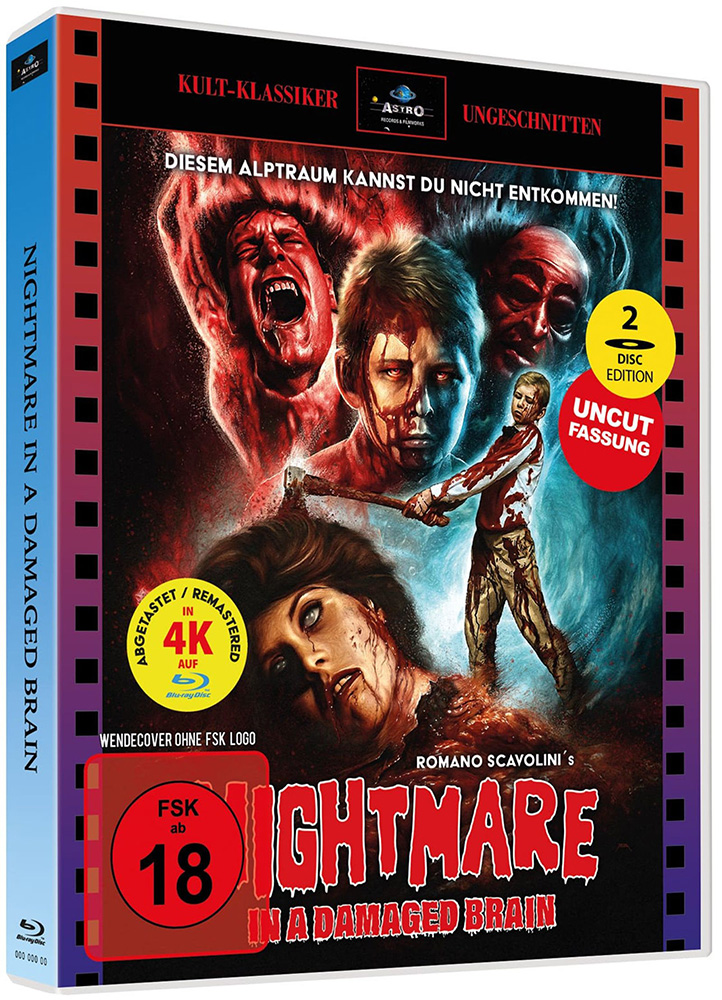 NIGHTMARE IN A DAMAGED BRAIN (Blu-Ray+DVD) - Cover 1 - Scanavo Box - Limited Edition