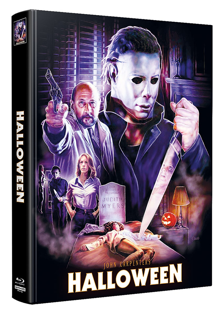 HALLOWEEN (1978) (4K UHD+Blu-Ray) - Mediabook (Wattiert) - Limited 155 Edition