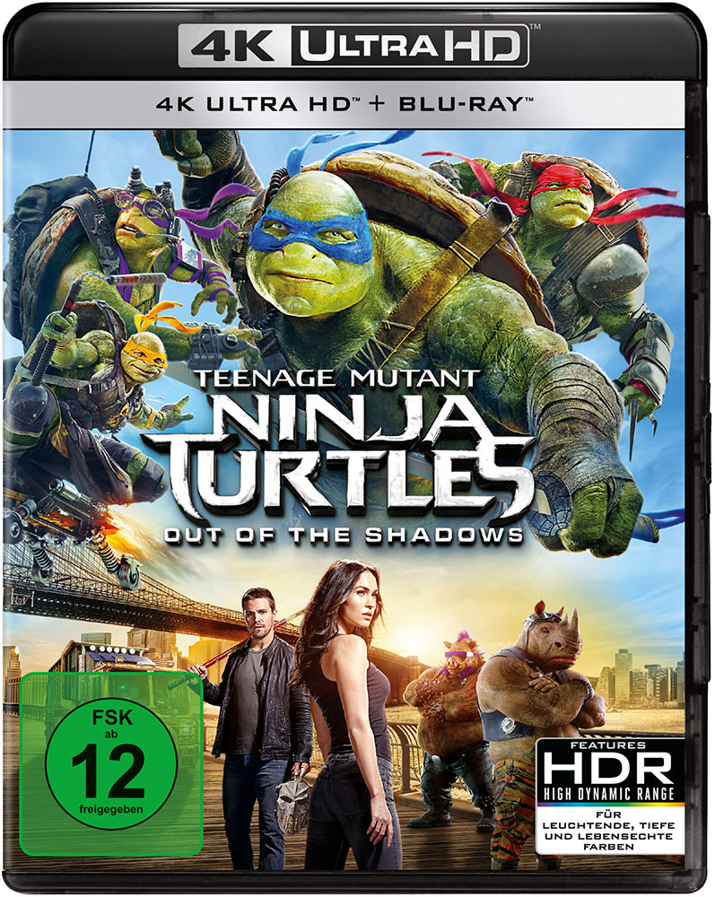 TEENAGE MUTANT NINJA TURTLES 2 - OUT OF THE SHADOWS (4K UHD+Blu-Ray)