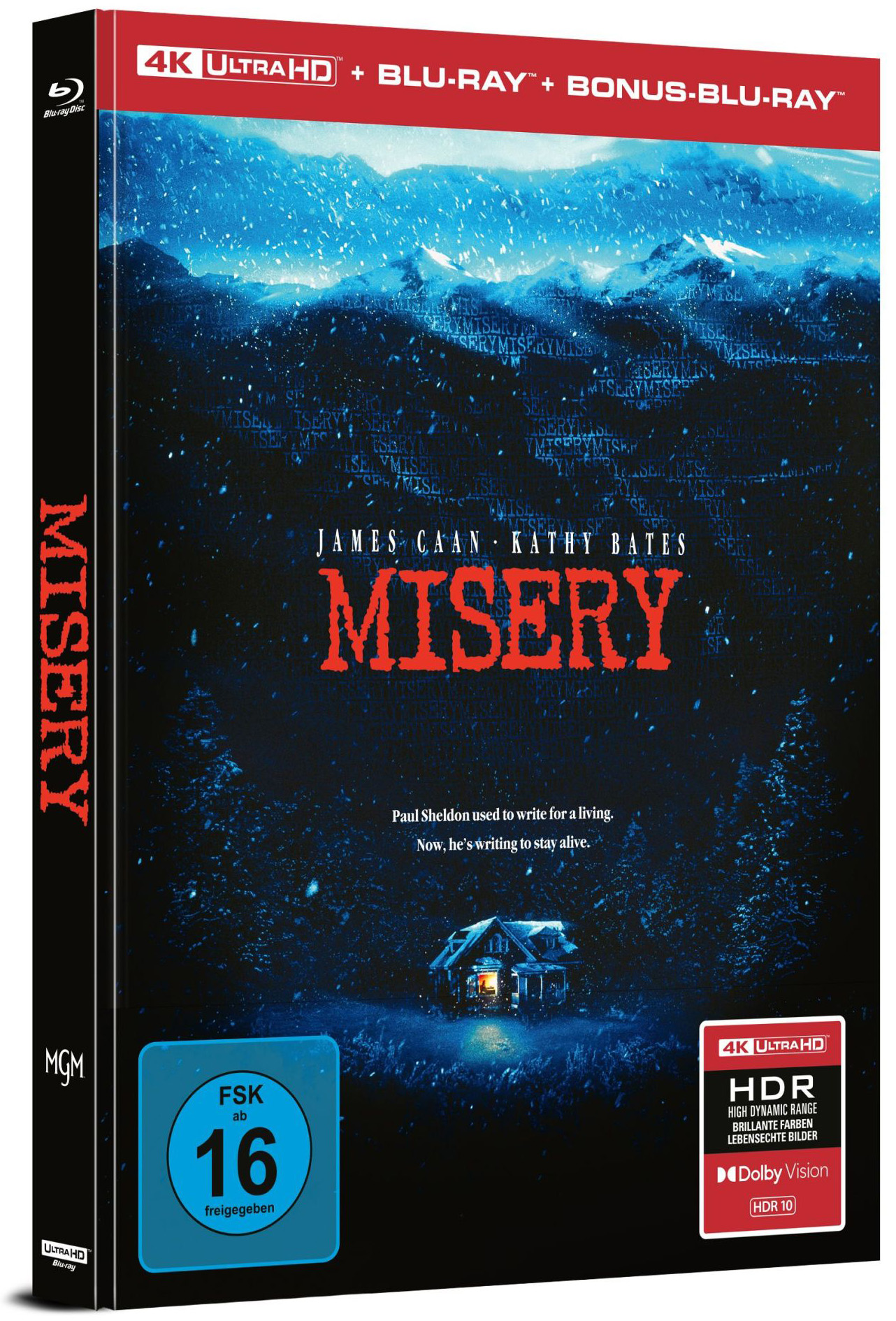 MISERY (4K UHD+Blu-Ray) (3Discs) - Mediabook - Limited Edition