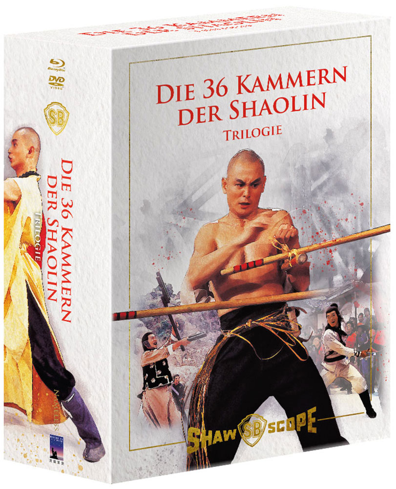 36 KAMMERN DER SHAOLIN TRIOLOGIE, DIE (Blu-Ray+DVD) (6Discs) - Mediabook - Limited 333 Edition - Schuber Edition