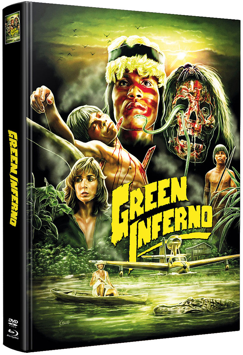GREEN INFERNO (Blu-Ray) (2Discs) - Mediabook (Wattiert) - Limited 222 Edition