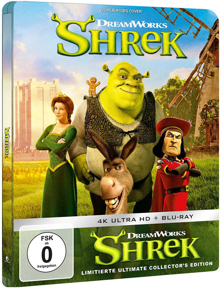 SHREK (4K UHD+Blu-Ray) - SteelBook - Limited Edition - 25th Anniversary Edition