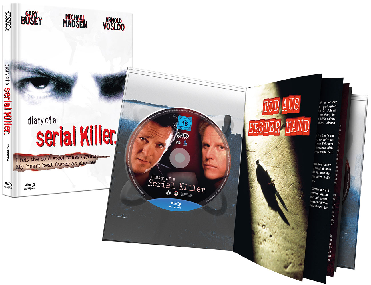 DIARY OF A SERIAL KILLER (BD+DVD) - Cover A - Mediabook - Limited 99 Edition - 2K Remastered - Uncut