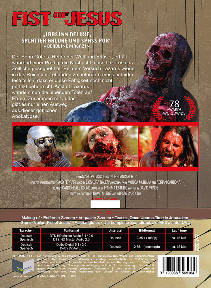 FIST OF JESUS [Kurzfilm] (Blu-Ray+DVD) - Cover E - Mediabook - Cover E - Mediabook - Limited 55 Edition