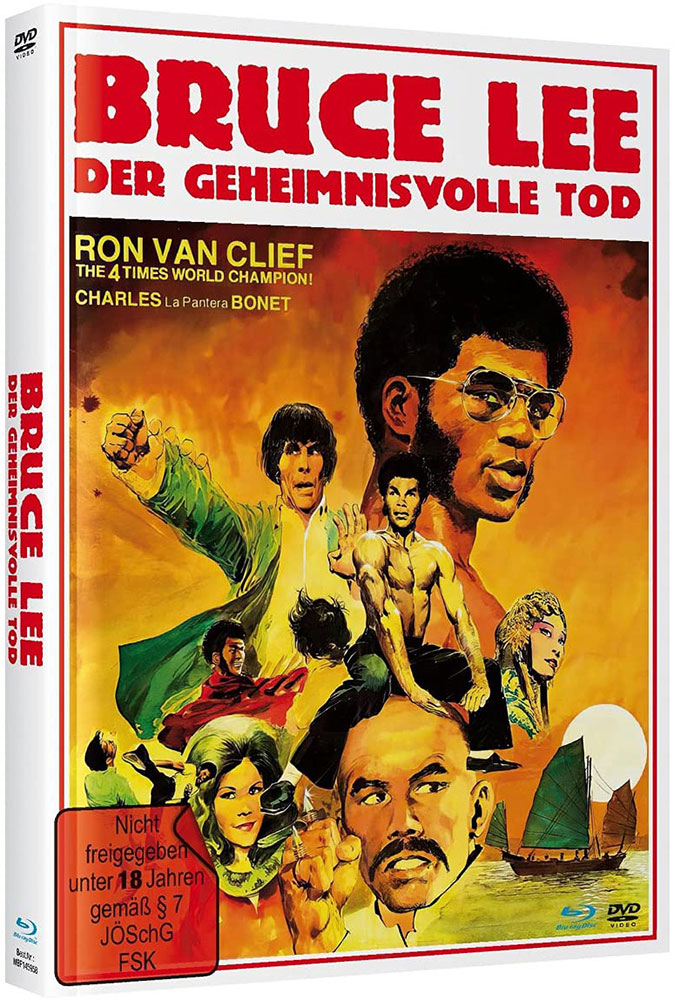 BRUCE LEE - DER GEHEIMNISVOLLE TOD (Blu-Ray+DVD) - Cover A - Mediabook - Limited 500 Edition - 2K Remastered