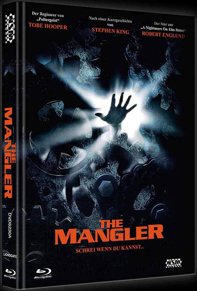 MANGLER, THE (Blu-Ray+DVD) - Cover A - Mediabook - Unrated Version - Limited 666 Edition