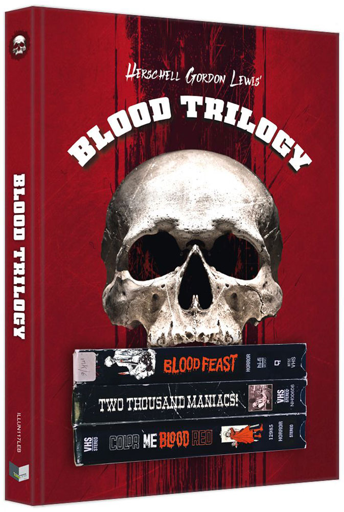 HERSCHELL GORDON LEWIS - BLOOD TRILOGY (Blu-Ray) (3Discs) - Cover B - Mediabook - Limited 222 Edition