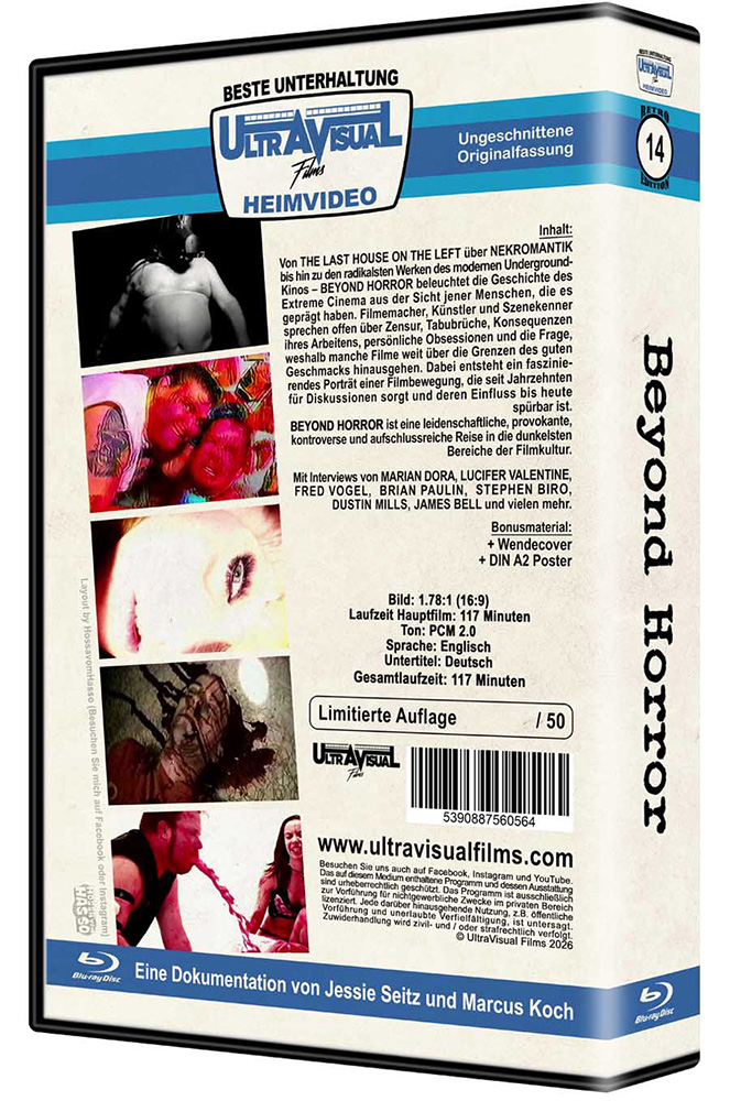 BEYOND HORROR: THE HISTORY AND SUB-CULTURE OF RED FILMS (Blu-Ray) - Retro Edition inkl. Poster - Limited 50 Edition