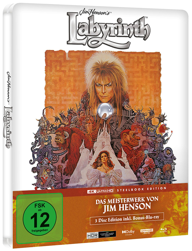 REISE INS LABYRINTH, DIE (4K UHD+2Blu-Rays) - Limited SteelBook Edition