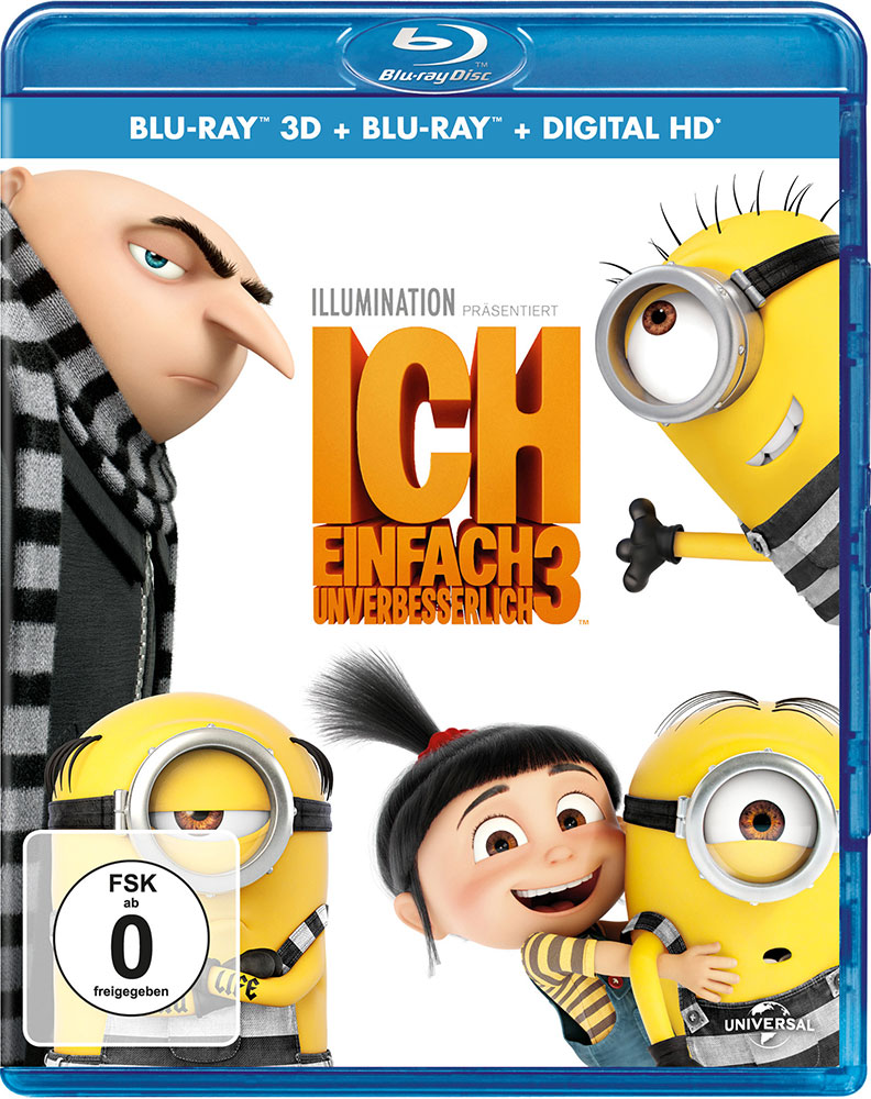 ICH - EINFACH UNVERBESSERLICH 3 (Blu-Ray 3D+Blu-Ray) (2Discs) - 2D & 3D Version