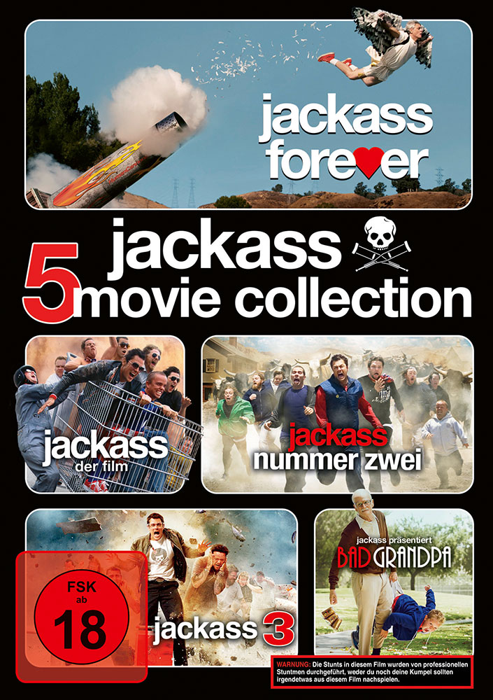 JACKASS - 5-MOVIE-COLLECTION (5DVDs)