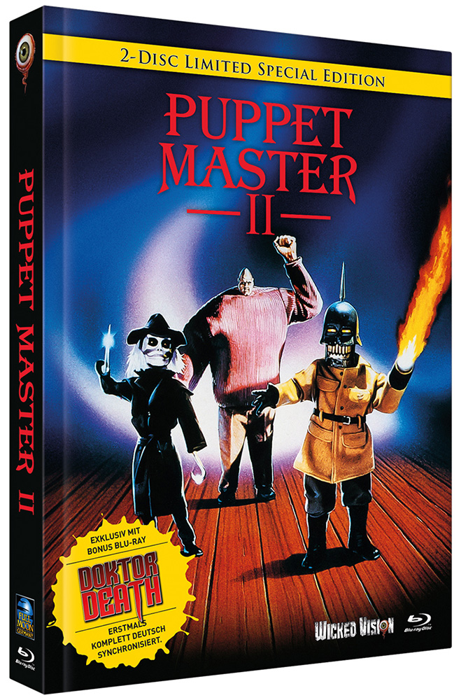 PUPPET MASTER 2 / PUPPET MASTER: DOCTOR DEATH (Blu-Ray) (2Discs) - Cover B - Mediabook - Limited 333 Edition