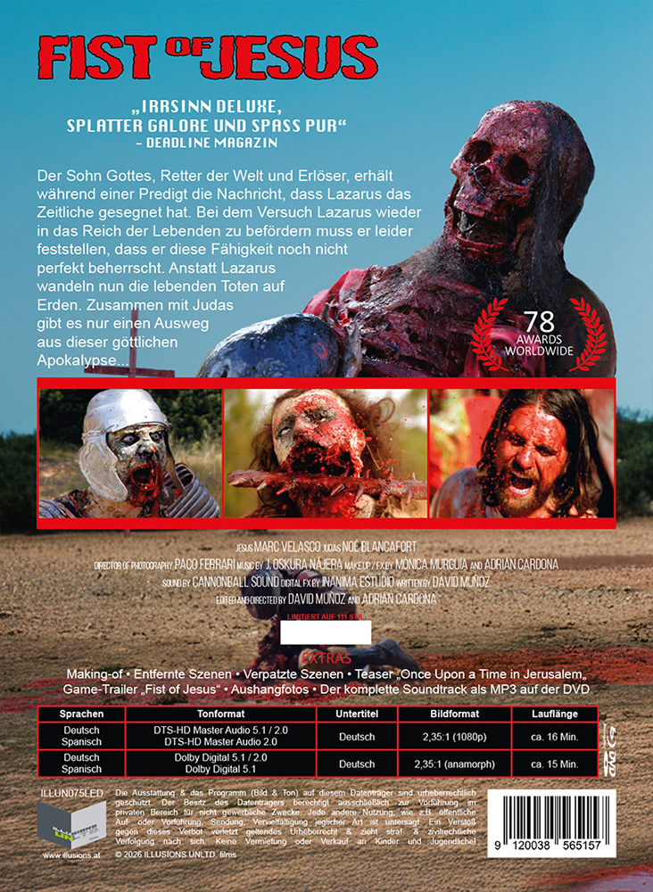 FIST OF JESUS [Kurzfilm] (Blu-Ray+DVD) - Cover D - Mediabook - Cover D - Mediabook - Limited 111 Edition