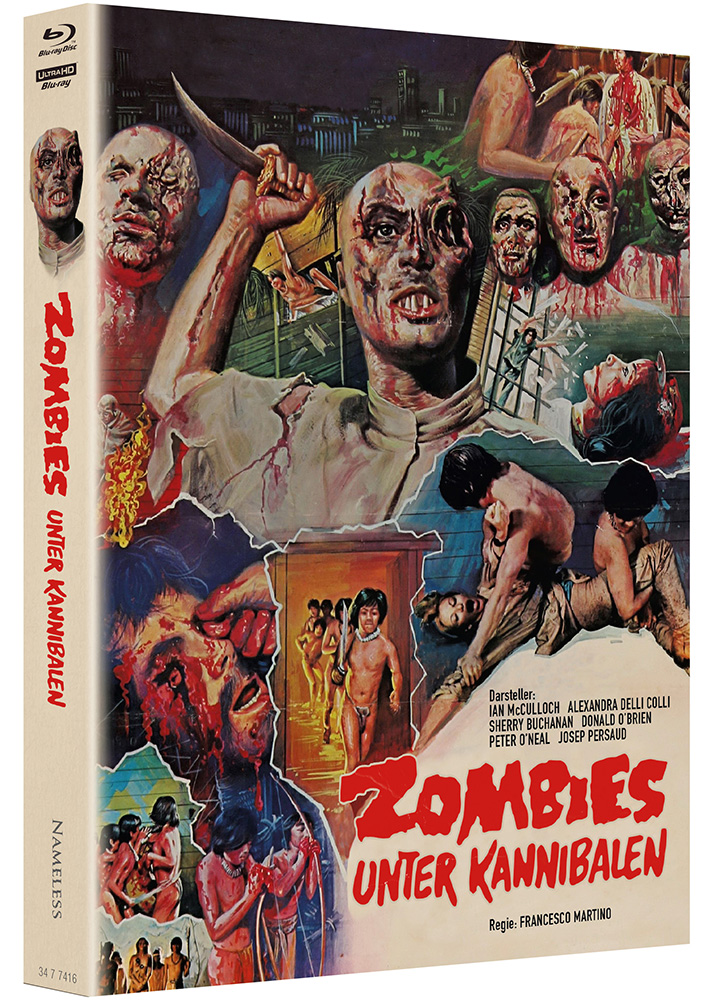 ZOMBIES UNTER KANNIBALEN (4K UHD+2Blu-Rays+CD) - Cover H - Mediabook - Limited 444 Edition