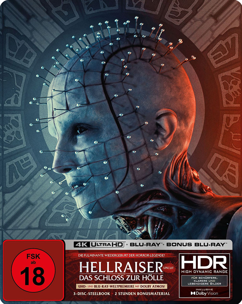 HELLRAISER - DAS SCHLOSS ZUR HÖLLE (4K UHD+2Blu-Rays) - SteelBook - Limited Edition
