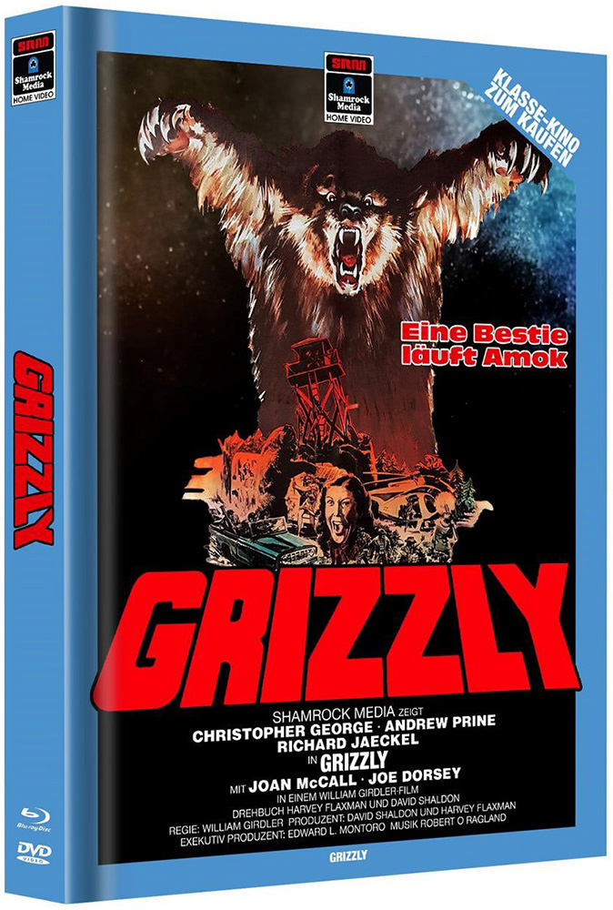 GRIZZLY (Blu-Ray+DVD) - Cover B - Mediabook - Limited 200 Edition