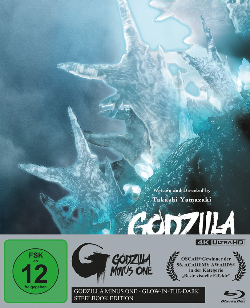 GODZILLA MINUS ONE (4K UHD+3Blu-Rays) - Steelbook - Limited Glow-in-the-dark Edition