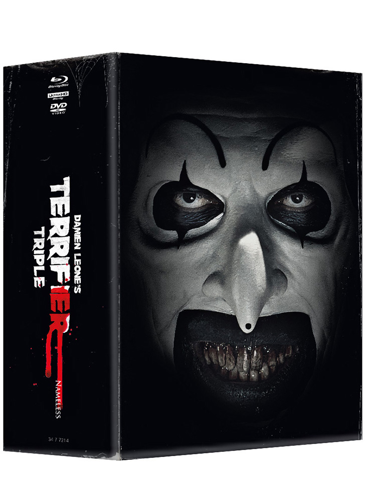 TERRIFIER 1-3 (4K UHD+Blu-Ray+DVD) (7Discs) - 3 Mediabooks im Schuber - Limited 1000 Edition