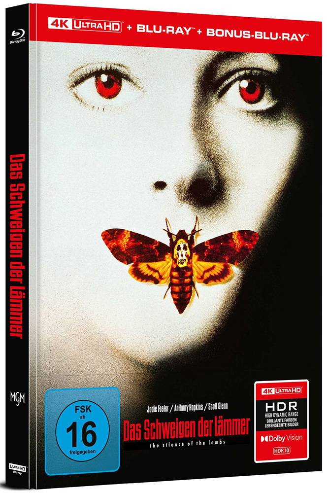 SCHWEIGEN DER LÄMMER, DAS (4K UHD+2Blu-Rays) - Cover A - Mediabook - Limited Edition
