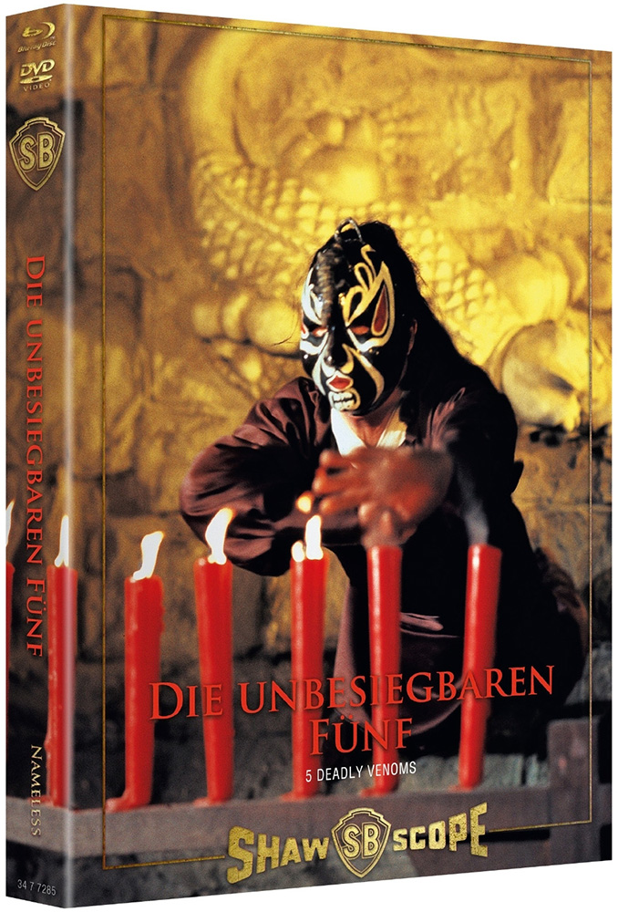 UNBESIEGBAREN FÜNF, DIE (5 DEADLY VENOMS) (Blu-Ray+DVD) - Cover B - Mediabook - Limited 333 Edition