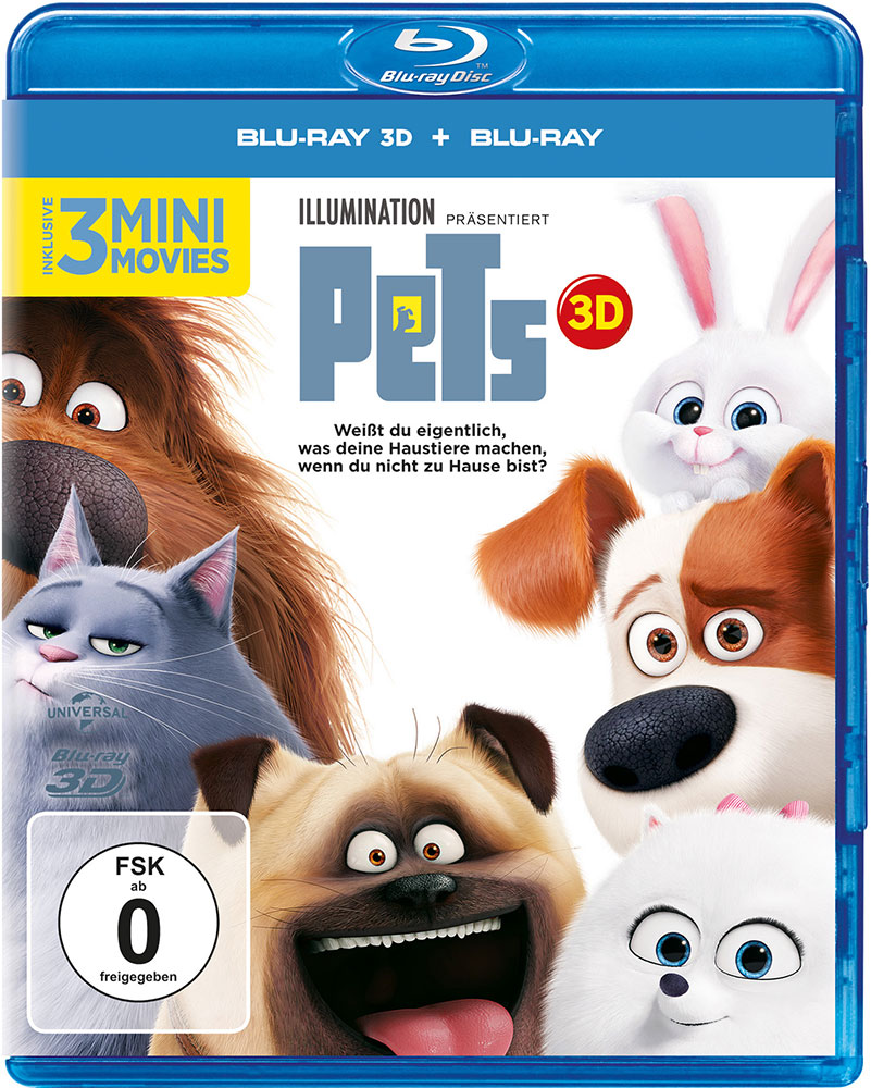 PETS (Blu-Ray 3D+Blu-Ray) (2Discs) - 2D & 3D Version