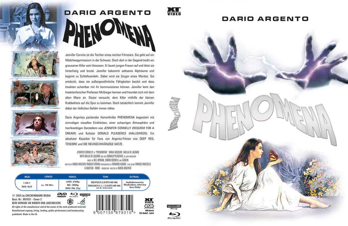 PHENOMENA (4K UHD+2Blu-Rays+DVD) - Cover 2 - Mediabook (wattiert) - Limited Edition