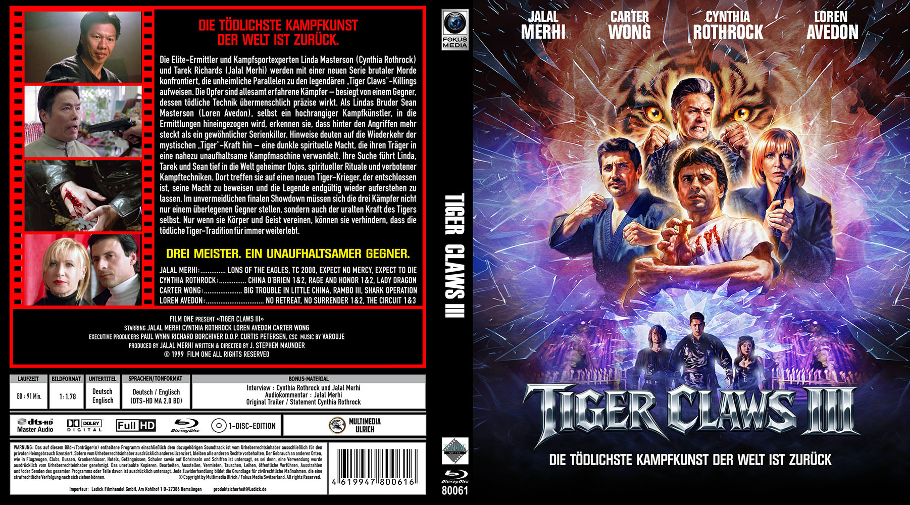 TIGER CLAWS III (Blu-Ray)