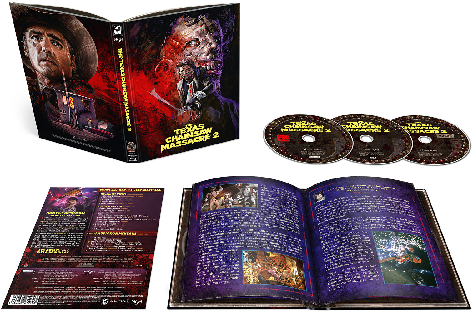 TEXAS CHAINSAW MASSACRE 2, THE (4K UHD+2Blu-Rays) - Cover A - Mediabook - Limited Edition
