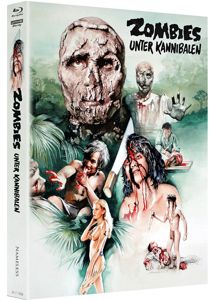 ZOMBIES UNTER KANNIBALEN (4K UHD+2Blu-Rays+CD) - Cover E - Mediabook - Limited 666 Edition