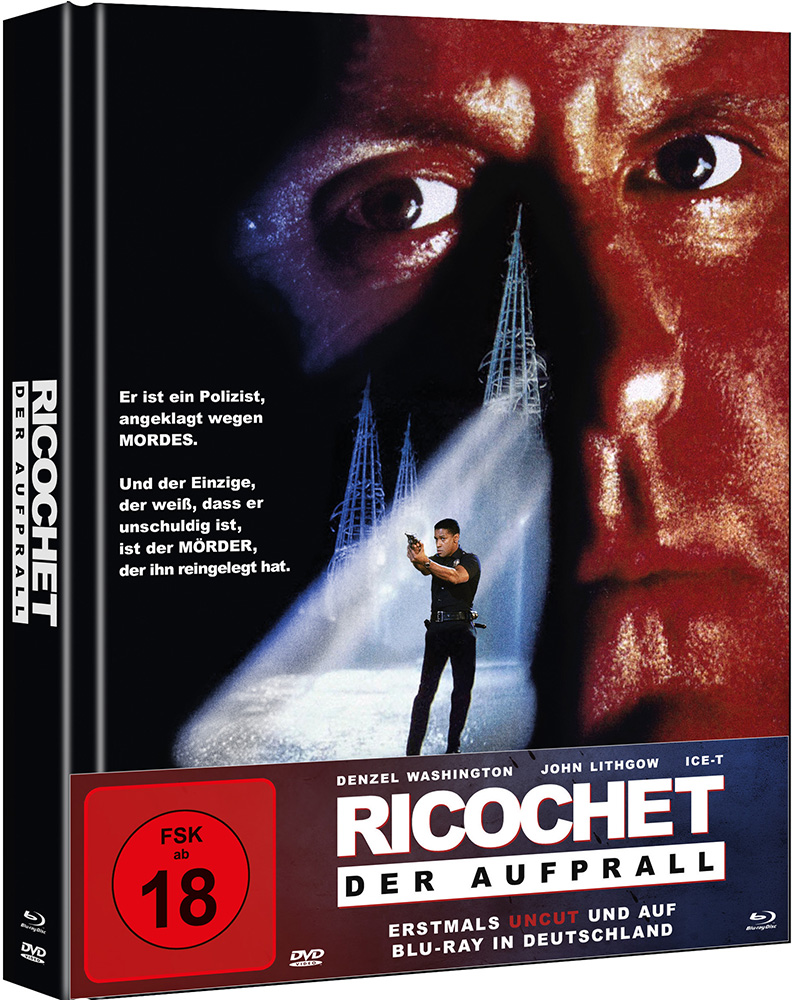 RICOCHET - DER AUFPRALL (Blu-Ray+DVD) - Mediabook - Limited Edition