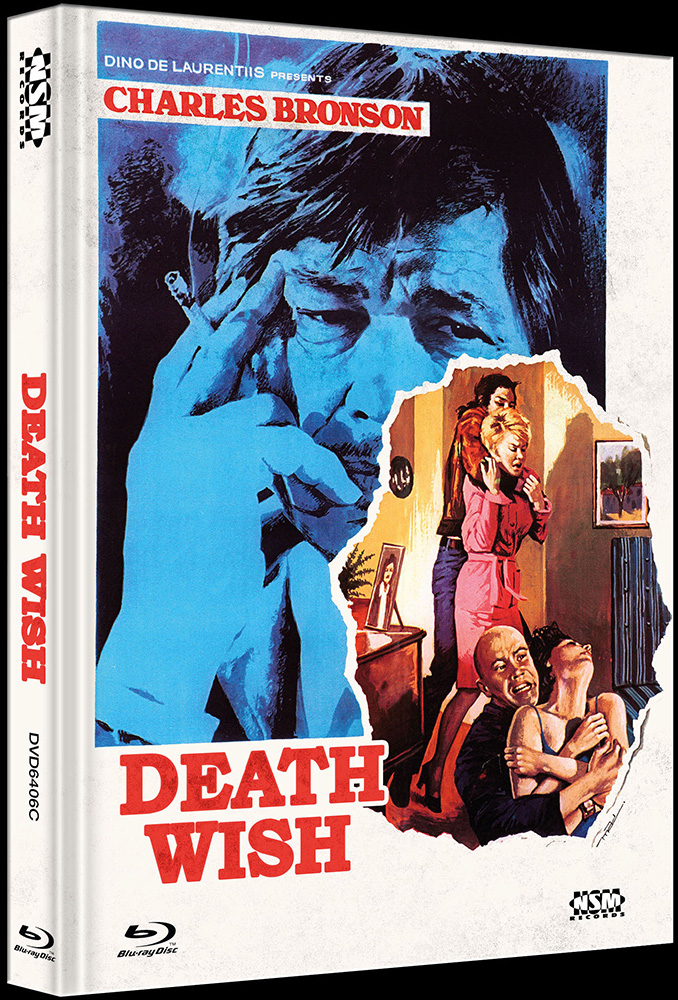 DEATH WISH 1 - EIN MANN SIEHT ROT (Blu-Ray+DVD) - Cover C - Mediabook - B-Ware ohne Limitierungsnummer!